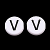 Opaque Acrylic European Beads AC-CBA3BDD-01V-1
