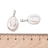 Natural Nucleated Baroque Keshi Pearl Pendants PALLOY-JF05470-02-2