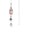 1Pc Wire Wrapped Alloy & Natural Mixed Stone Chips Tree of Life Hanging Suncatchers HJEW-TA0001-45C-2