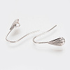 Brass Earring Hooks X-KK-S336-42P-1