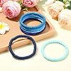 6Pcs 6 Colors Handmade Polymer Clay Stretch Bracelets BJEW-SW00139-4