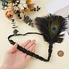 Alloy & Rubber & Rhinestone & Feathers & Seed Glass & Plastic Headbands OHAR-WH20011-15A-3