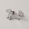 304 Stainless Steel Stud Earrings for Women EJEW-TAC0010-016P-1