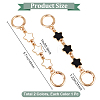 2Pcs 2 Colors Alloy Enamel Purse Strap Extenders FIND-BBC0002-48-2