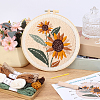 Flower Pattern Punch Embroidery Starter Kits DIY-WH20007-743A-4