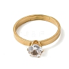 304 Stainless Steel Pave Cubic Zirconia Finger Rings for Women RJEW-B161-02G-01-4