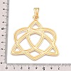 Trinity Knot Rack Plating Alloy Big Pendants FIND-N005-45G-3