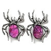 Dual-use Items Alloy Pave Dyed Shell Spider Brooch JEWB-C026-04C-AS-1