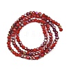 Electroplate Glass Beads Stradns EGLA-H114-02B-02-4