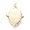 Golden Plated Brass Enamel Pendants KK-F807-01D-G-2