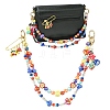 4Pcs Acrylic & Plastic & Resin Bead Heart Apple Bag Extender Chains and Steel Dice Brooches HJEW-YW00110-1