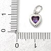 Brass Micro Pave Cubic Zirconia Pendants KK-H204-01P-03-3