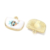 Printed Brass Pendants KK-CBAF9BC-06G-01-2