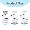 3 Bags 3 Styles Square Transparent PE Thin Film Suspension Jewelry Display Box CON-TA0001-38G-5