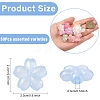 50Pcs Luminous Transparent Acrylic Beads LACR-YW0001-08-2