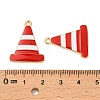 Alloy Enamel Pendants FIND-C074-01G-02-3