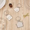 CHGCRAFT 17Pcs 3 Style Zinc Alloy Keychain KEYC-CA0001-22-4