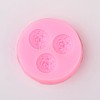 Flower Design DIY Food Grade Silicone Molds AJEW-L054-71-1