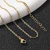304 Stainless Steel Cable Chain Necklace X-STAS-T040-PJ205-40-3