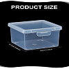 Rectangle PP Plastic Jewelry Bead Containers with Hinged Lid AJEW-WH0460-066-2