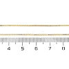 Brass Box Chain Necklaces for Women X-NJEW-D302-41G-5