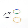 316L Stainless Steel Hoop Nose Rings WG46E6D-04-2