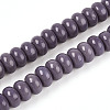 Opaque Spray Painted Glass Beads GLAA-ZX008-8mm-18S-1