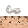 Hammered 304 Stainless Steel Beads STAS-B127-01P-09-3