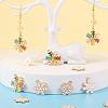 24Pcs 4 Style Alloy Enamel Pendants FIND-LS0001-10-NR-7