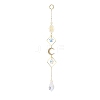 Electroplate Glass Star & Teardrop Window Hanging Suncatchers HJEW-JM00850-2