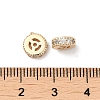 Rack Plating Brass Cubic Zirconia Beads KK-K273-13KCG-3