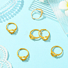 6Pcs Adjustable Brass Finger Rings Components KK-BBC0021-27-5
