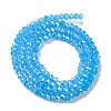 Baking Electroplate Glass Beads Strands DGLA-A039-J4mm-B12-2