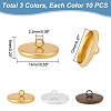   30Pcs 3 Colors Iron Bead Cap Pendant Bails STAS-PH0004-67-2