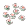 Transparent Resin Cabochons RESI-G034-A06-1