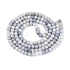 Ombre Effect Opaque Crackle Glass Beads Strands GLAA-Q106-01A-A04-3