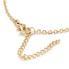 Brass Micro Pave Cubic Zirconia Pendant Necklaces NJEW-F281-07-5