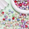 Gradient Color Opaque Resin Pendants RESI-D016-01-1