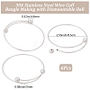 6Pcs Adjustable 304 Stainless Steel Wire Cuff Bangle Making MAK-BBC0001-24B-P-2