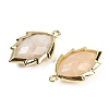 Natural Moonstone Faceted Leaf Pendants G-I375-04G-19-2