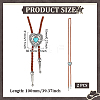 2Pcs PU Leather Bolo Tie Necklaces NJEW-ME0001-22B-2