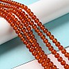 Natural Carnelian Beads Strands G-G390-6mm-03-3