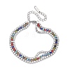 304 Stainless Steel Multi-strand Bracelets BJEW-C103-05P-4