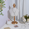 Wood & Velvet Necklaces Display NDIS-WH0017-09-4