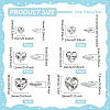 94Pcs 6 Styles Glass Rhinestone Cabochons FIND-FG0003-77B-2