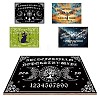 Printed Wood Pendulum Dowsing Divination Board Set DJEW-WH0324-067-4