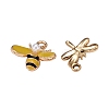 36Pcs 6 Style Light Gold Plated Alloy Pendants ENAM-ZZ0001-05-5