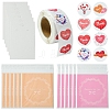 200Pcs Paper Earring Display Card CDIS-FS0001-15-1
