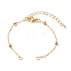 Handmade Brass Satellite Chain Bracelets Making Accessories AJEW-JB01025-2