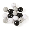 15Pcs 3 Colors Opaque Acrylic Beads SACR-TADJ0001-05A-1